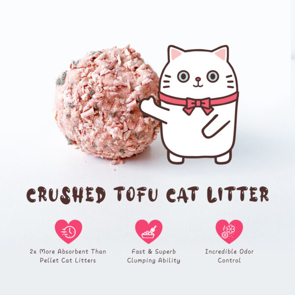 Jollycat Crushed Tofu Cat Litter 6L - Image 2